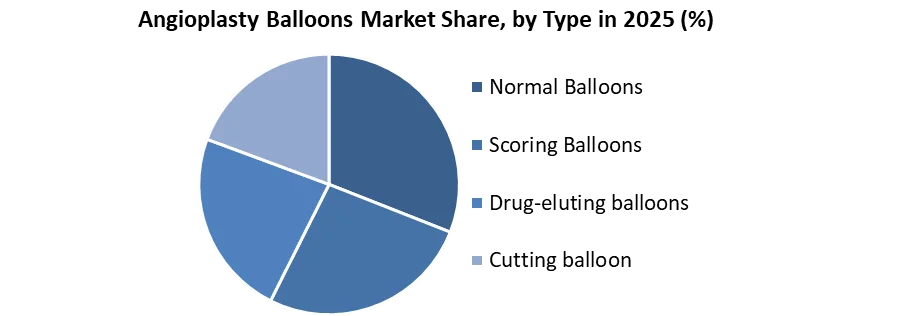 Angioplasty Balloons Market share by type