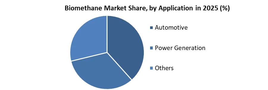 Biomethane Market share by application