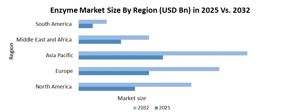 Enzyme Market size by region