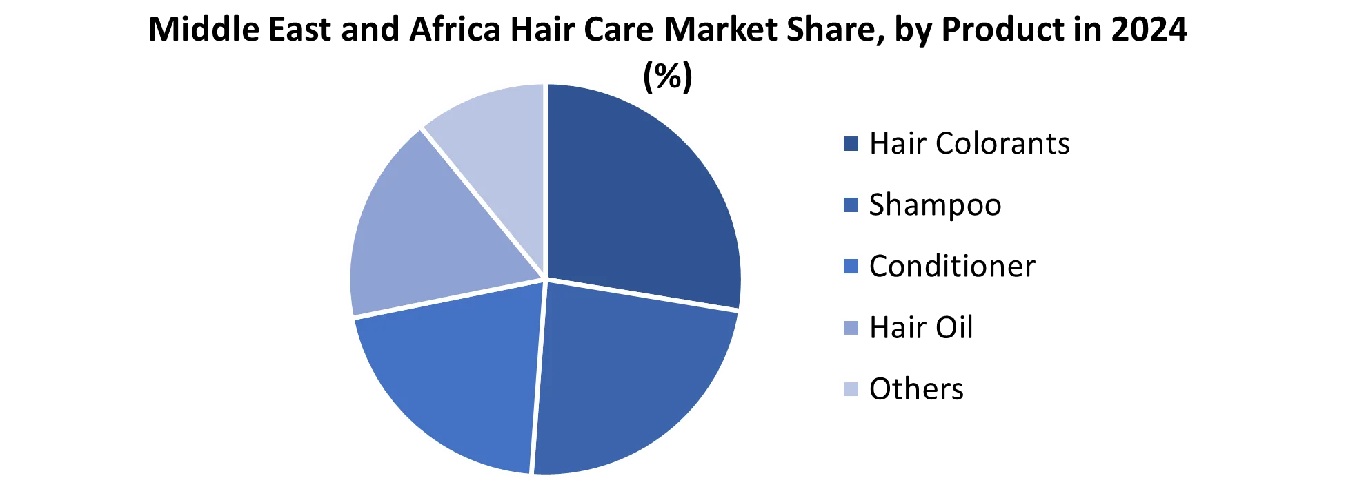 Middle East and Africa Hair Care Market share by Product
